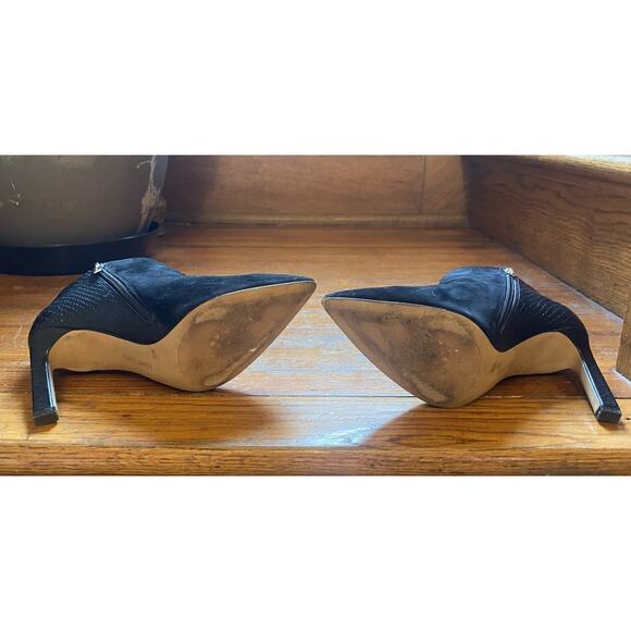 Vince Camuto Suede Leather Stiletto Booties 3" Heel Ankle Boots Women’s 8 - Picture 9 of 10